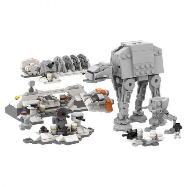 MOC-44946 Micro Assault on Hoth + AT-AT & AT-ST with 567 pieces