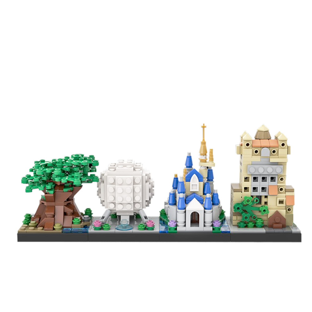 MOC-52226 Disney World Skyline with 530 pieces