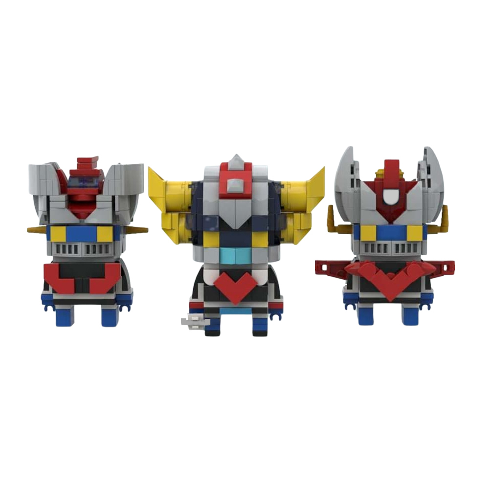 MOC-77462 Robot Pack Mazinger Z, Great Mazinger, Goldrake with 484 pieces