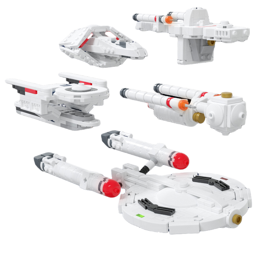 MOC-86651 Federation Support Ships with 750 pieces