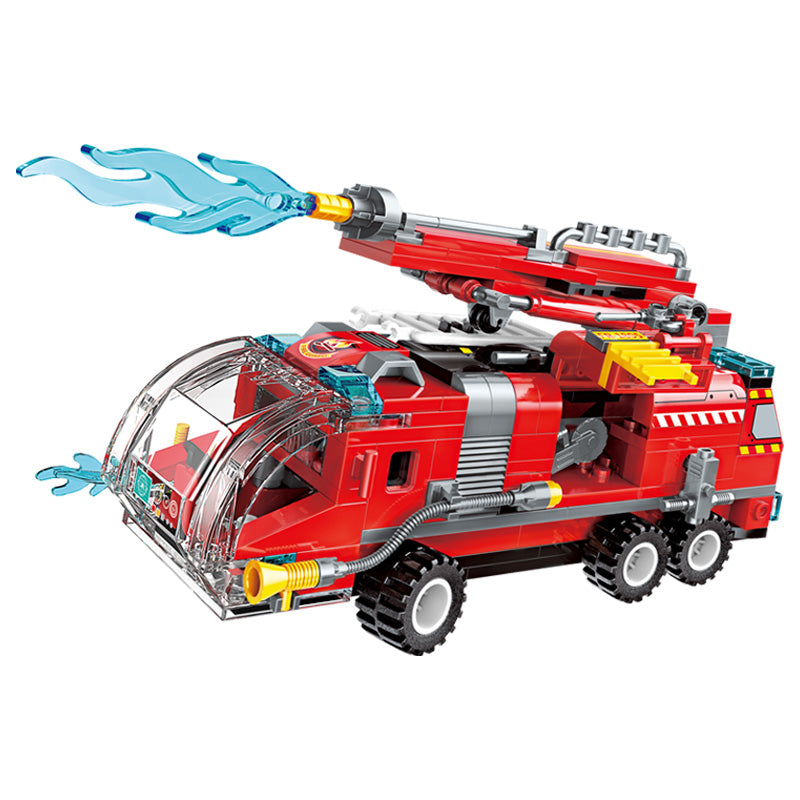 Qman 1805 Fire Truck 8 in 1 with 313 pieces