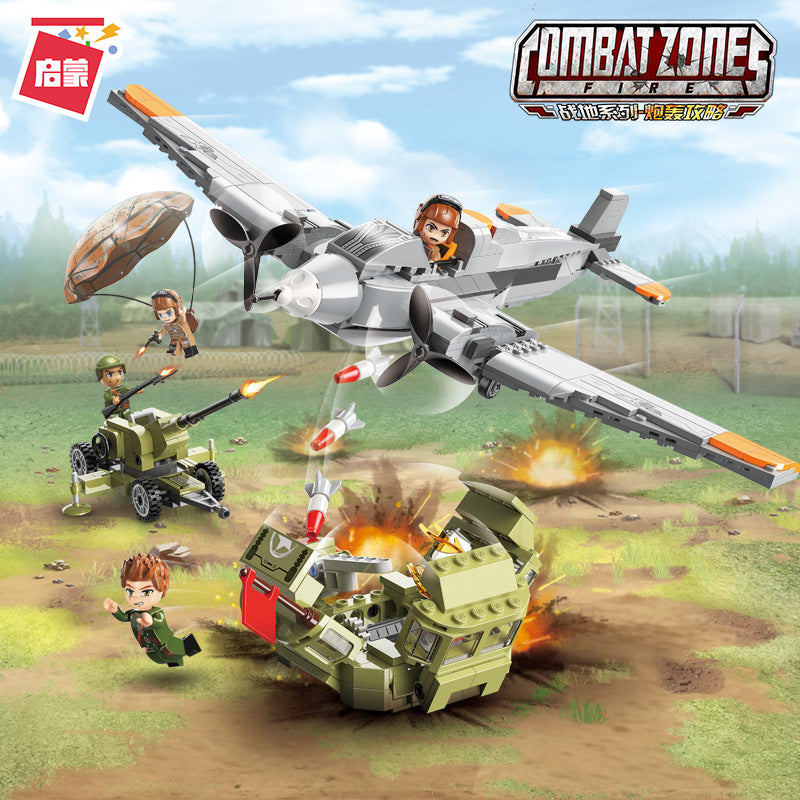Qman 21013 Ground-Air Bombing Battle with 557 pieces