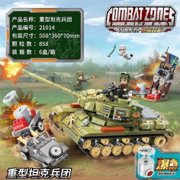 Qman 21014 Heavy Tank Corps with 858 pieces 7 - MOULD KING