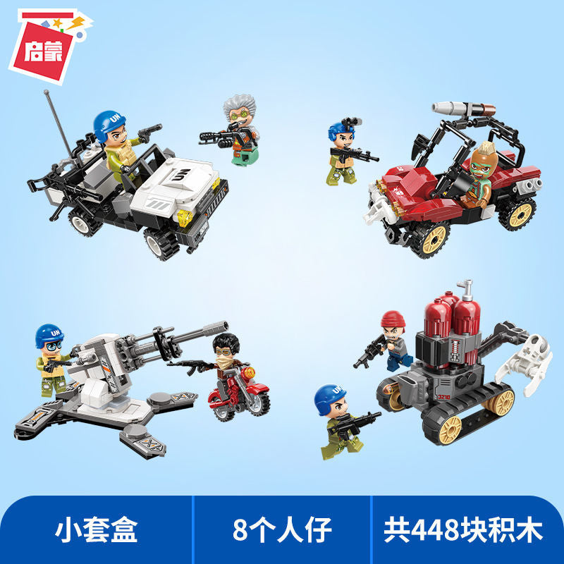 Qman 3210 Thunder Mission 4 in 1 with 448 pieces