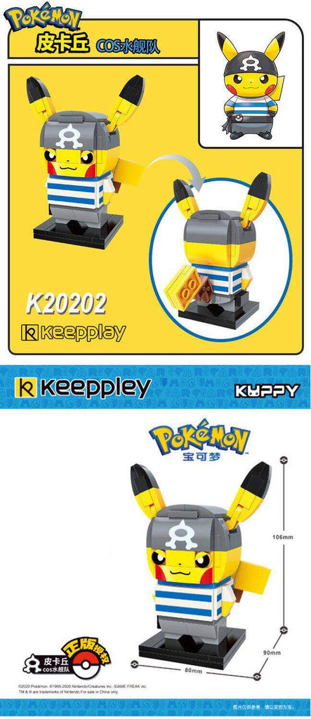 Qman K20202-K20204 Pokémon Pikachu