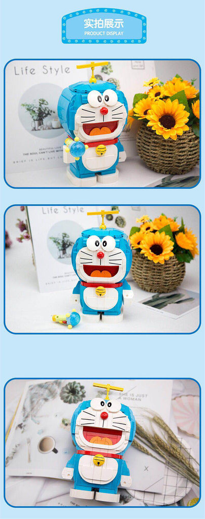 Qman S0104 Doraemon Shrink Flashlight and Bamboo Dragonfly with 796 pieces