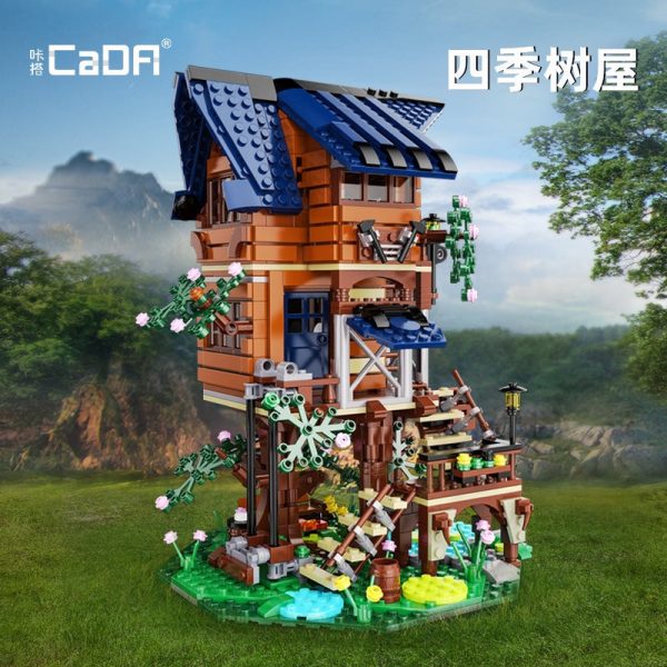 CADA C66004 Four Seasons Treehouse with 1155 pieces 1 - MOULD KING