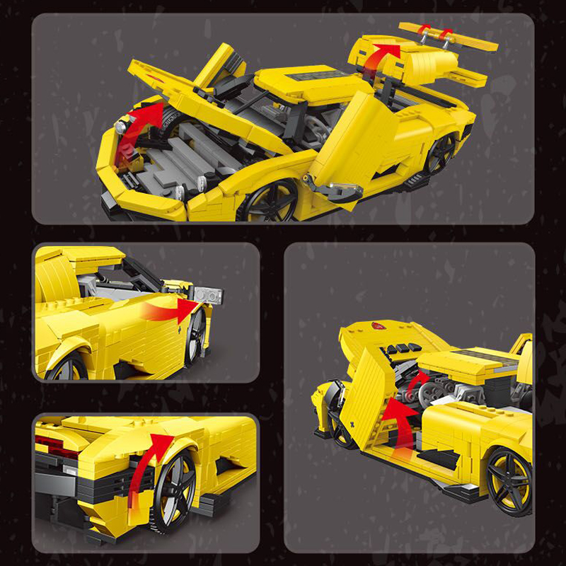 Mould King 10018 Koenigsegg with 1341 pieces