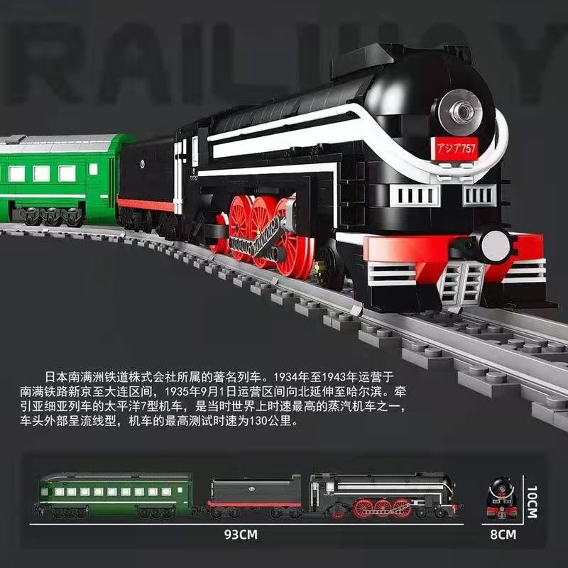 Mould King 12005 RC SL7 Asia Express Train with 1873 pieces