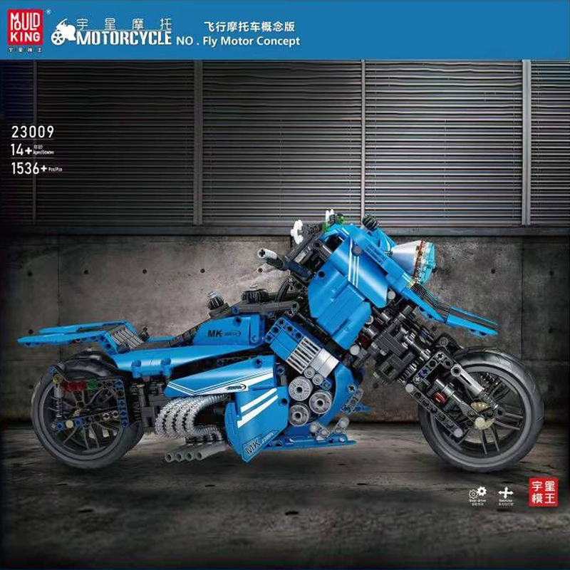 Mould King 23009 Creative Fly Motorcycle with 1536 pieces