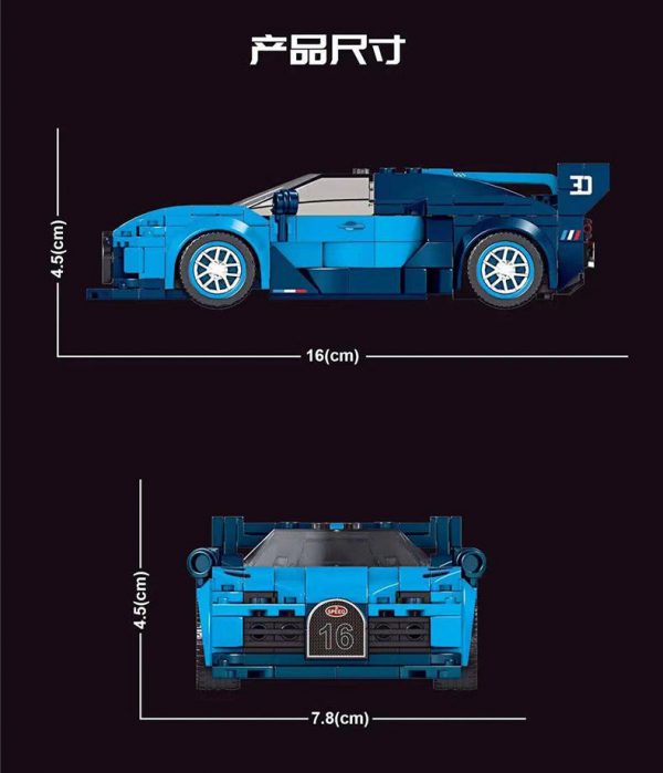 Mould King 27001 Bugatti Vision GT with 336 pieces 3 - MOULD KING