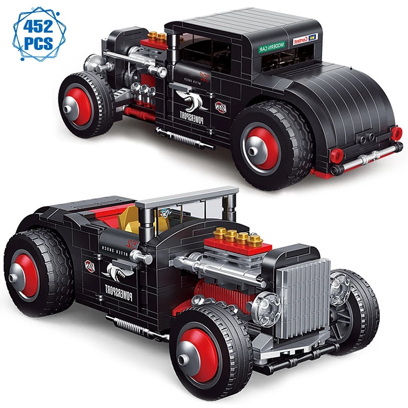 DECOOL KC013 52 Classic Cars Hot Rod with 452 pieces