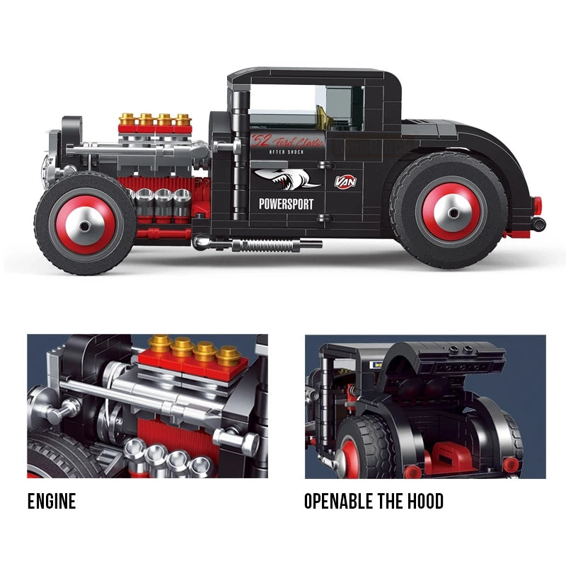 DECOOL KC013 52 Classic Cars Hot Rod with 452 pieces