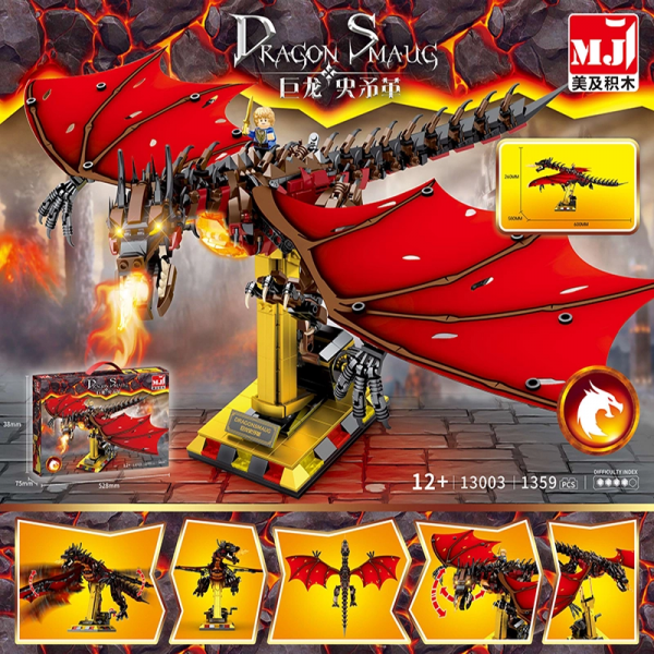 MeiJi 13003 The Lord of the Rings Dragon Smaug 1 - MOULD KING