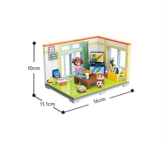 Qman K20606 Crayon Shin-Chan's Living Room with 289 pieces