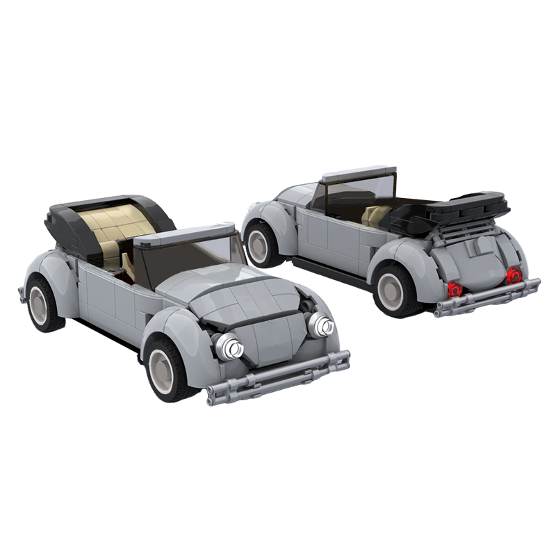 MOC-111807 79′ VW Beetle Cabriolet with 344 Pieces