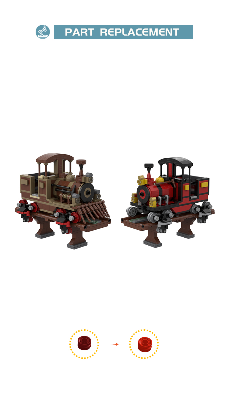 MOC-89590 Runaway Mine Train Scorpion Express with 990 Pieces