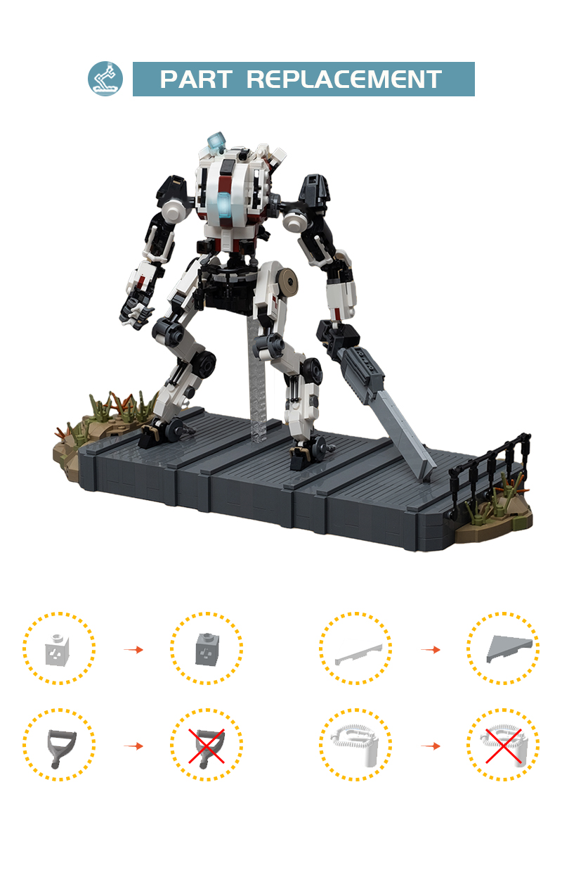 MOC-89586 Ronin-Titanfall Class Titan with 1228 Pieces