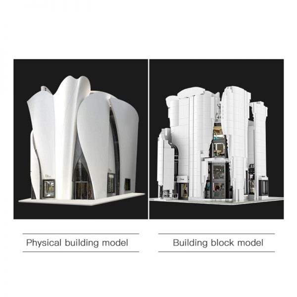 Modular Buildings Lisong 88001 Luxury Flagship Store with Light 2 - MOULD KING