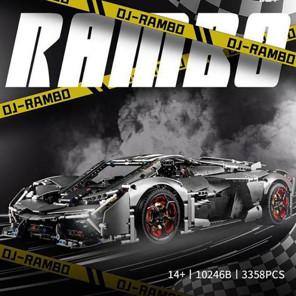 Technic K box 10246B Static Version 18 Terzo Millennio DJ Rambo Sports Car 1 - MOULD KING