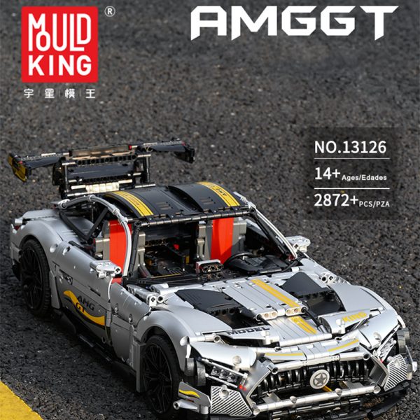 Technic Mould King 13126 Black Plating Motor AMG GT R 1 - MOULD KING