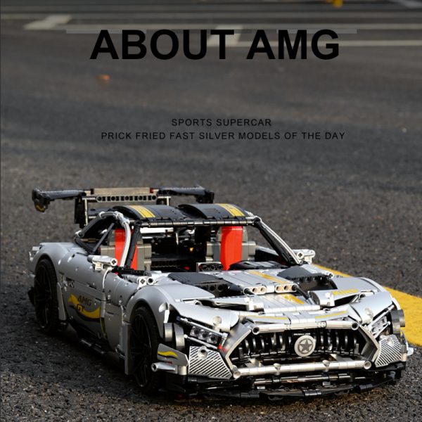 Technic Mould King 13126 Black Plating Motor AMG GT R 3 - MOULD KING