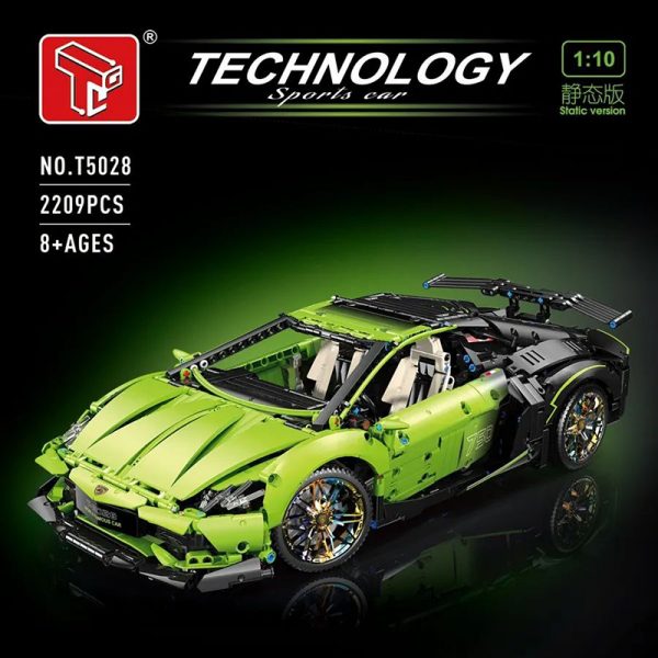 Technic TAIGAOLE T5028 110 Green Sports Car 1 - MOULD KING