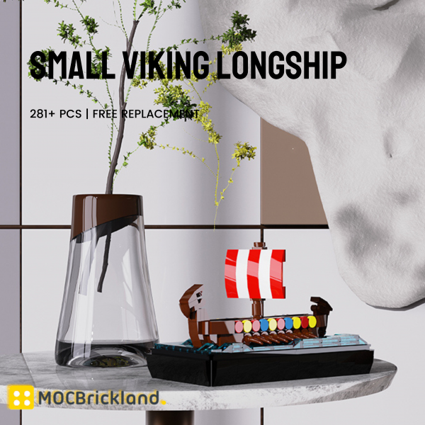 Creator MOC 76565 Small Viking Longship MOCBRICKLAND - MOULD KING