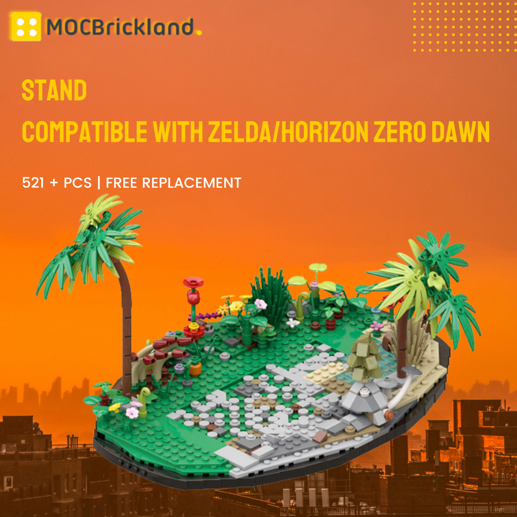 MOC 89583 Stand Compatible With Zelda/Horizon Zero Dawn with 521 Pieces