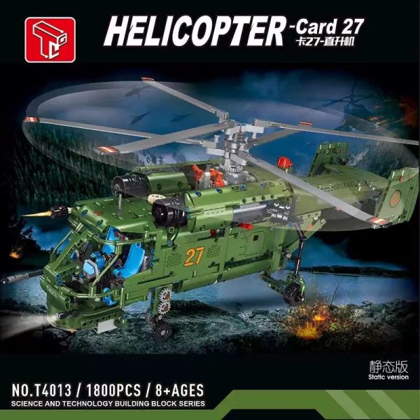 Military TGL T4013 Card 27 Helicopter 1 - MOULD KING