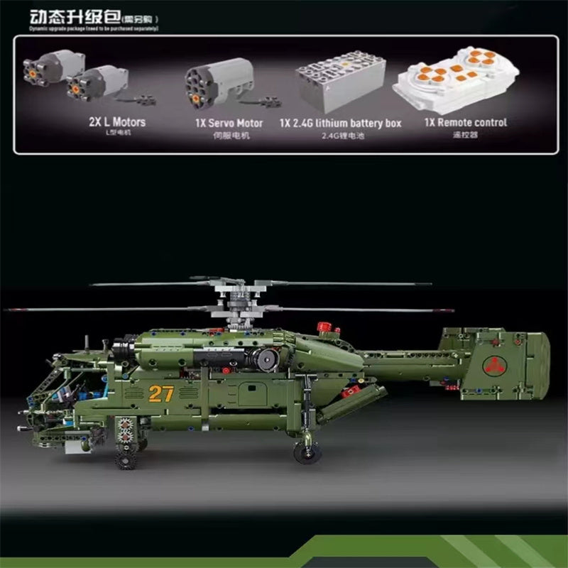 TGL T4013 Card 27 Helicopter with 1800 Pieces