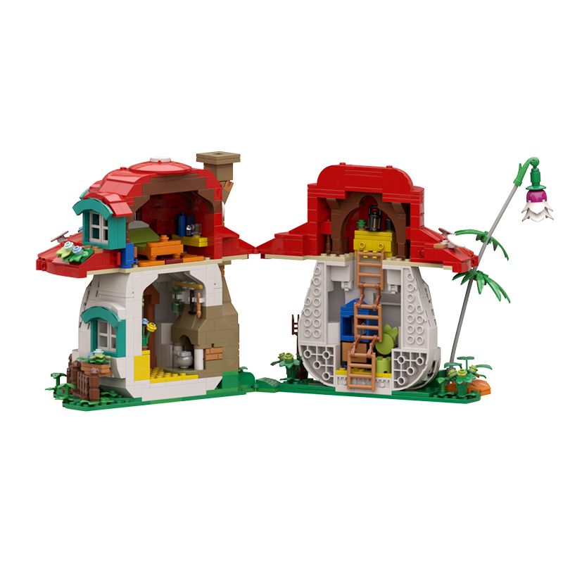 MOC-89584 Mushroom House with 1048 Pieces