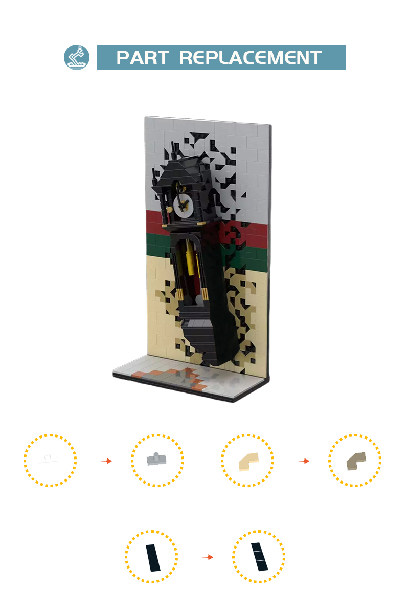MOC-117928 Vecna Grandfather Clock from Stranger Things with 671 Pieces