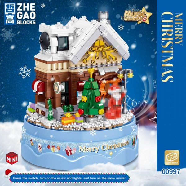 Christmas Snow Music Box ZheGao 00997 4 - MOULD KING
