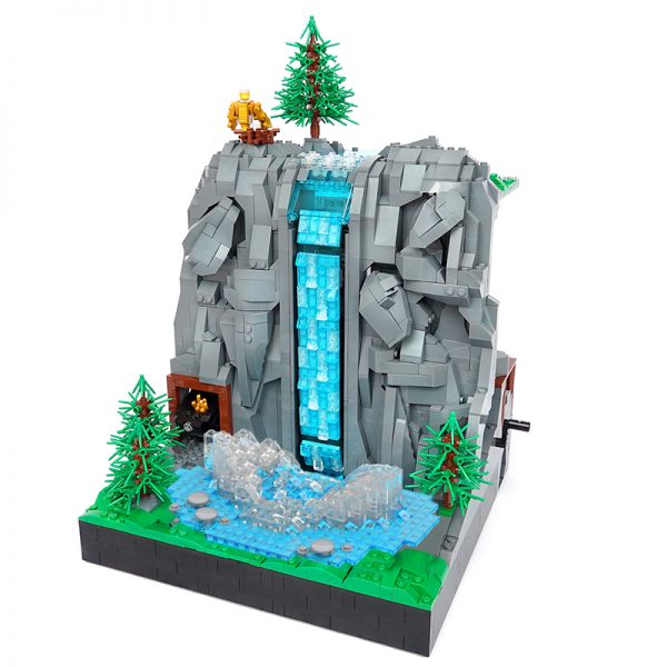 Creator MOC 117747 Working Waterfall without PF MOCBRICKLAND 2 - MOULD KING