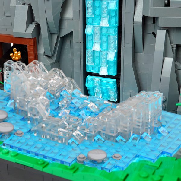 Creator MOC 117747 Working Waterfall without PF MOCBRICKLAND 3 - MOULD KING