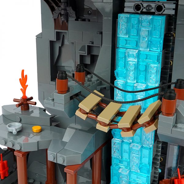 Creator MOC 117747 Working Waterfall without PF MOCBRICKLAND 5 - MOULD KING