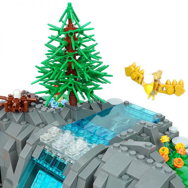 Creator MOC 117747 Working Waterfall without PF MOCBRICKLAND 6 - MOULD KING