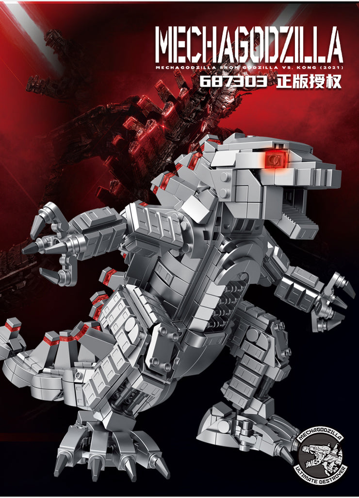 PANLOS 687303 Mechanical Godzilla Q Edition With 687303 Pieces