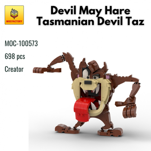 MOC 100573 Creator Devil May Hare Tasmanian Devil Taz MOC FACTORY 1 - MOULD KING