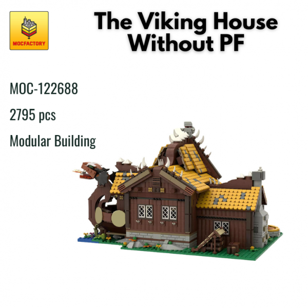 MOC 122688 Modular Building The Viking House Without PF MOCFACTORY - MOULD KING
