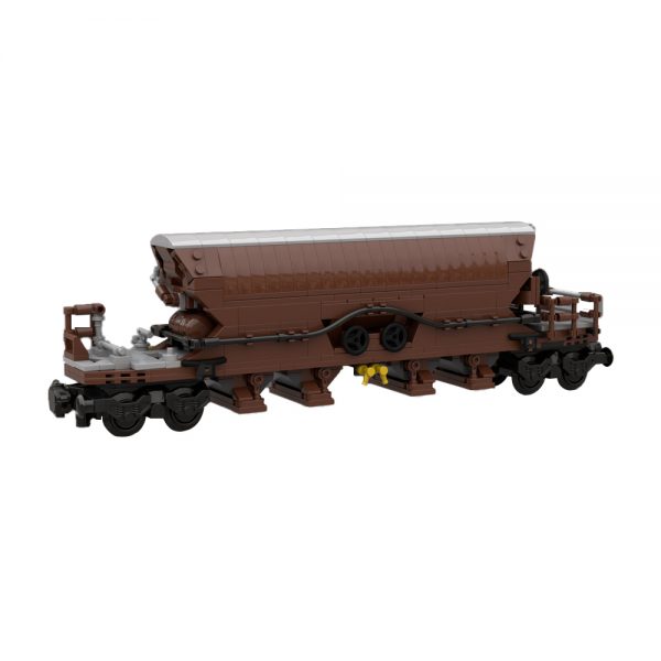 MOC 123192 Hopper wagon brown Tanoos 896 2 - MOULD KING