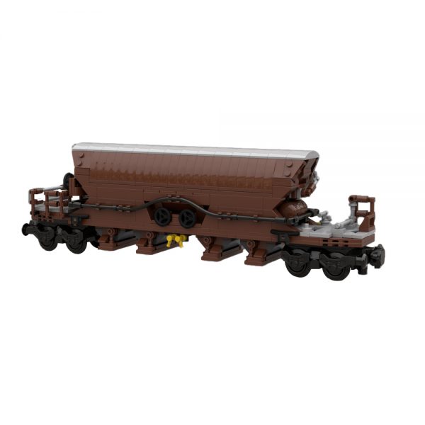 MOC 123192 Hopper wagon brown Tanoos 896 4 - MOULD KING