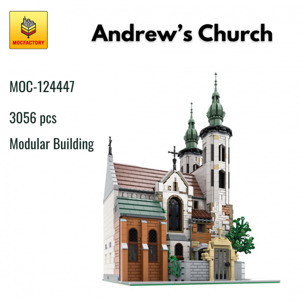 MOC 124447 Modular Building Andrews Church MOC FACTORY - MOULD KING