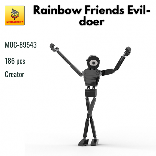 MOC 89543 Creator Rainbow Friends Evil doer MOC FACTORY - MOULD KING
