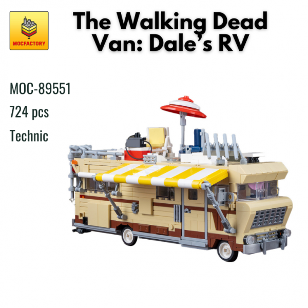 MOC 89551 Technic The Walking Dead Van Dales RV MOC FACTORY - MOULD KING