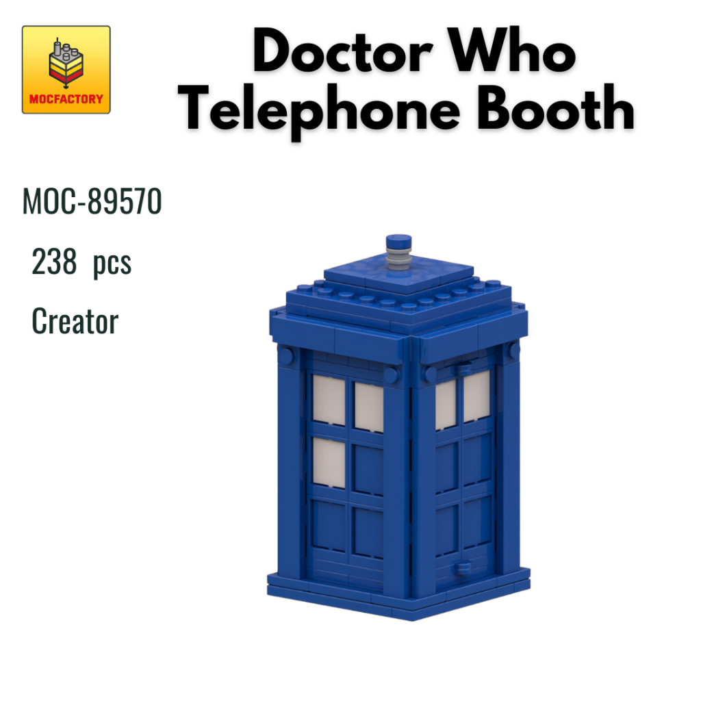 MOC-89570 Doctor Who Telephone Booth With 238 Pieces
