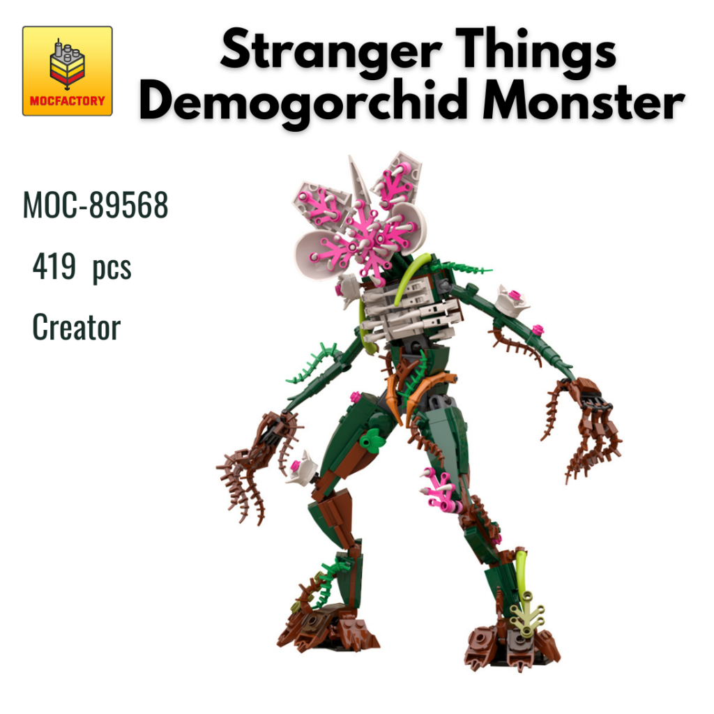 MOC-89568 Stranger Things Demogorchid Monster With 419 Pieces