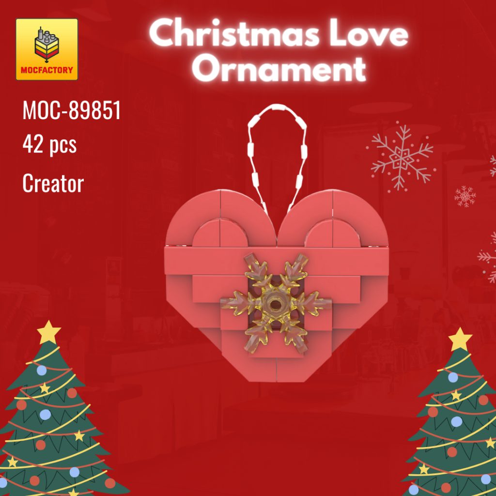 MOC-89851 Christmas Love Ornament With 42 Pieces