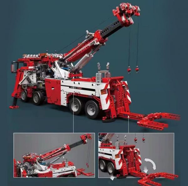 MOULD KING 17027 Red Fire Rescue Vehicle 4 - MOULD KING